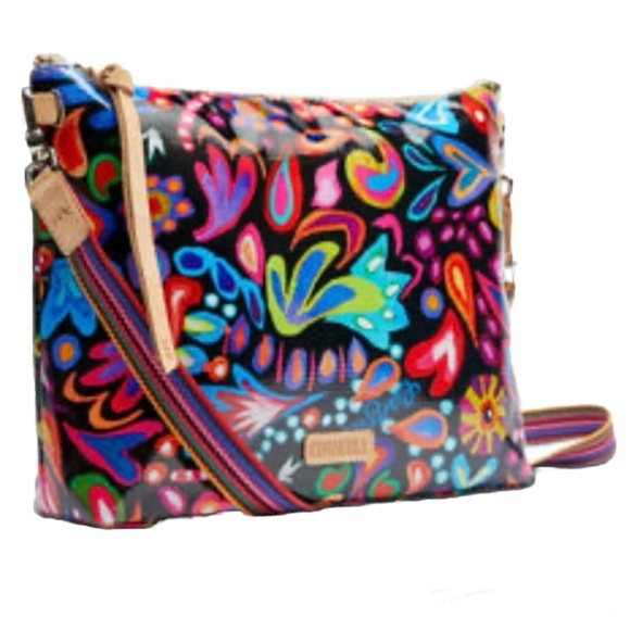 SOLD!!⭐️🌈Consuela Sophie Black Swirly Downtown Crossbody!🌈🌟 - Picture 5 of 14